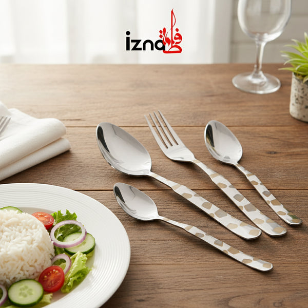 Izna Fatima 29 Pcs Stainless Steel Commando Series Cutlery Set