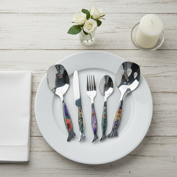 29 Pcs Cutlery Set With Stand - Multi Texture