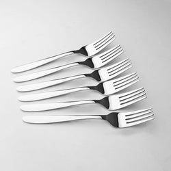 11 Gauge Premium 304 Stainless Steel Cutlery Set - 34 Pieces (Heavy Gauge) Plain