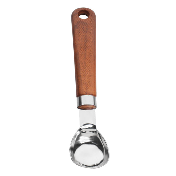 Chef Stainless Steel Ice Cream Scoop With Wooden Texture Handle