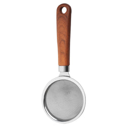 Chef Tea Strainer With Wooden Texture Handle 