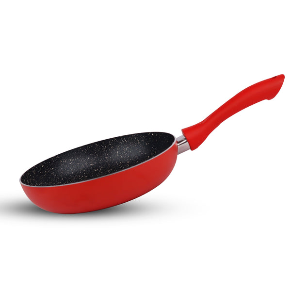 Chef Granito Series 3 Layer Marble Coating Nonstick Fry Pan 24cm - RED