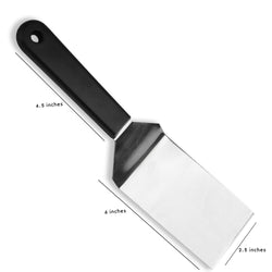 Chef Best Quality Stainless Steel  Restaurant Turner Smash Burger Flipper Spatula Grill Scraper - Medium