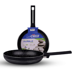 Chef best quality non stick cooking pan \ marble coating 4mm frying pan with strong grip handle  \   - chef cookware