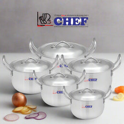 Premium Quality Aluminum Cookware Delish Pot Set buy now from best cookware brand at sale offer-chef cookware