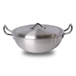 Chef Best Aluminum Dull Finish Wok/ Karahi price in pakistan-Chef Cookware