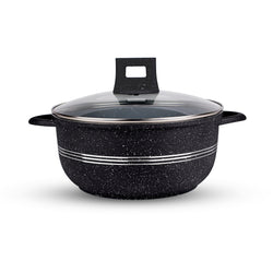 marble coating nonstick cookware ( cooking pot) die cast at low price in Pakistan - chef cookware