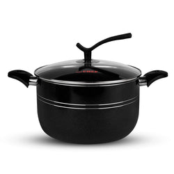 non stick cooking pot casserole with glass lid and stylish knob at best price in pakistan - big sale of the year