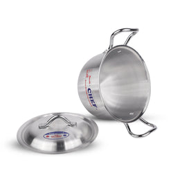 Premium Quality Aluminum Cookware Delish Pot Set 18/28 cm-Metal Finish