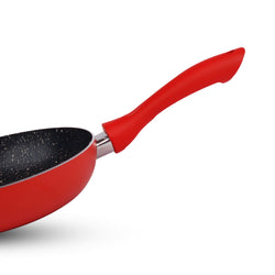 Chef Granito Series 3 Layer Marble Coating Nonstick Fry Pan 24cm - RED