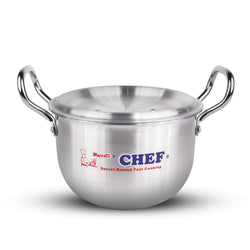 Premium Quality Aluminum Cookware Delish Pot Set 18/28 cm-Metal Finish