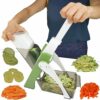 Majestic Chef 4 In 1 Vegetable Cutter Chopper Adjustable Multi-function Drum Cutter Vertical Vegetable Cutter Kitchen Shredder Grater Artifact