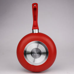 Chef Granito Series 3 Layer Marble Coating Nonstick Fry Pan 24cm - RED