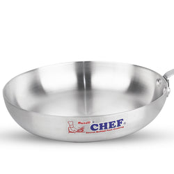 chef best quality aluminum alloy metal silver frying pan at best price in pakistan