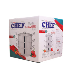 Chef Cookware Multi Steamer Pan 30 cm-majestic chef best quality multi steamer pan at best price in Pakistan - chef cookware