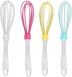Acrylic Handle Egg Beater, Silicone Egg Beater, Transparent Handle Egg Whisk, Manual Hand Mixer