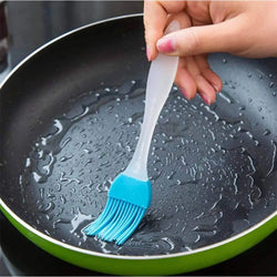 Top Quality Silicon Non-Stick Oil Brush and Spatula 2 Piece Set Cooking Utensils