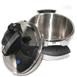 CHEF Best Imported Stainless Steel Pressure Cooker - CLIP-ON - 6 Liter