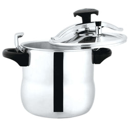 8 Liter Aluminum Pressure Cooker with Mirror Polish