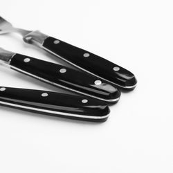 Chef 304 Stainless Steel Steak Fork Spoon And Knife Set American Acrylic Handle 3 Pcs