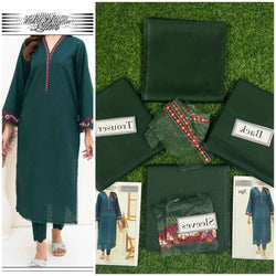 Top Quality 2 Pieces Unstitch Lawn Suit Fabric Lawn