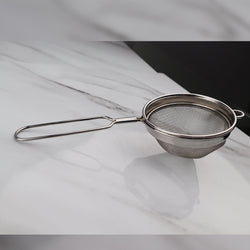 Fine Mesh Stainless Steel Deep Tea Strainer - Wired Handle - Medium