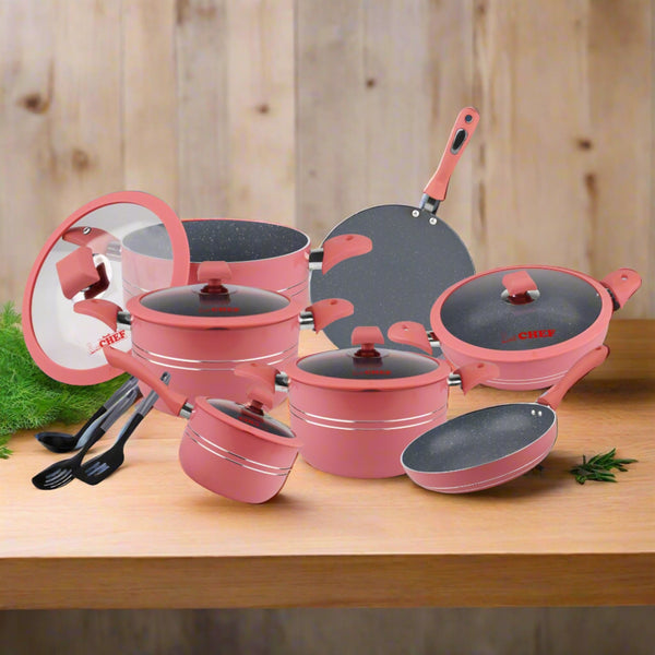 Chef best non stick cookware set - kitchen set price in pakistan - majesticchef.pk