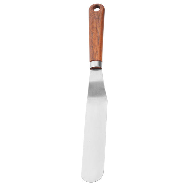 Chef Stainless Steel Cheese Paster and Spreader with Wooden Texture handle