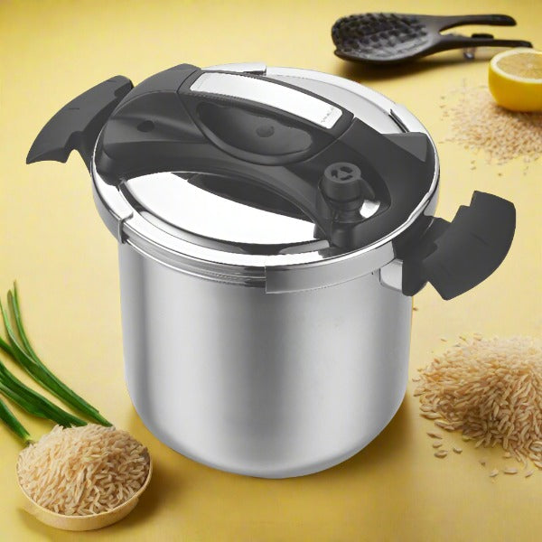 CHEF Best Imported Stainless Steel Pressure Cooker - CLIP-ON - 6 Liter