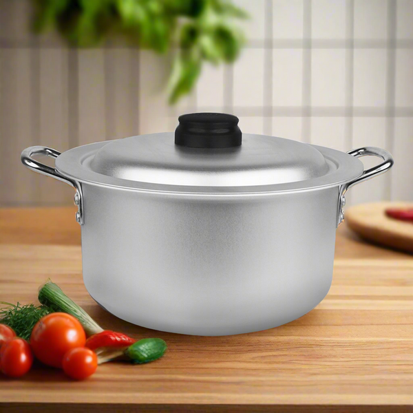 4 Pcs Aluminum Traditional Casserole Set 20/26 cm / Silvano Cooking Pan Set - With Handle