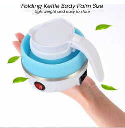 Majestic Chef Foldable And Portable Teapot Water Heater Electric Kettle For Travel And Home Tea Pot Water Kettle Silica Gel Fast Water Boiling 600 Ml