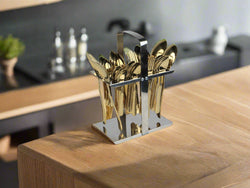 Stainless Steel PVD Coated Cutlery Set With Stand -  Hammar Shape at best price in Pakistan