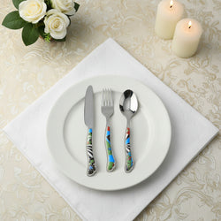 29 Pcs Cutlery Set With Stand - Multi Texture