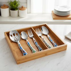 29 Pcs Cutlery Set With Stand - Multi Texture