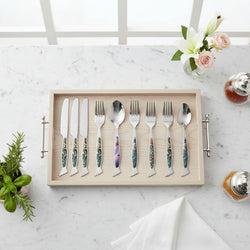 29 Pcs Cutlery Set With Stand - Multi Texture