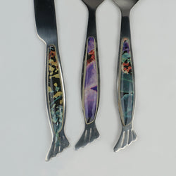 29 Pcs Cutlery Set With Stand - Multi Texture