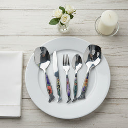 29 Pcs Cutlery Set With Stand - Multi Texture