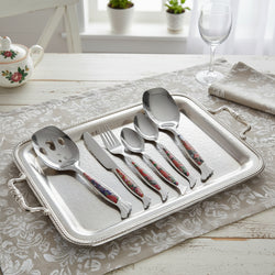 29 Pcs Cutlery Set With Stand - Multi Texture