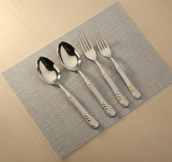 28-Piece Gold Plated Premium Cutlery Set – Versace-Inspired | 6-Person Serving - SV