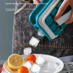 Ice Cube Tray Folding Ice Maker Silicone Mold 18-cell Bar Accessories Quick-freezing Artifact Water Bottle