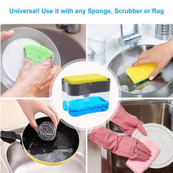 Chef Liquid Soap Pump Dispenser Pump Plastic For Dishwasher Sponge Holder