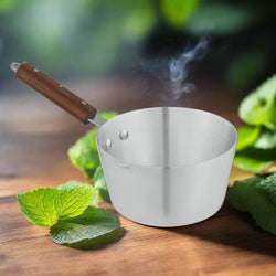 milk pot, milk boiler, best quality aluminum milk pan with wooden handle