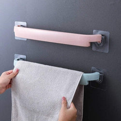 Chef 3 Pcs Towel Rack Hanging Rag Pole Bathroom Slipper Hanger Kitchen Storage Shelf Wall Mounted Clothes Coat Bar