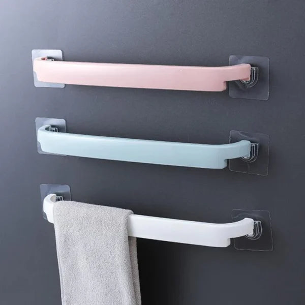 Chef 3 Pcs Towel Rack Hanging Rag Pole Bathroom Slipper Hanger Kitchen Storage Shelf Wall Mounted Clothes Coat Bar