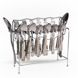 Izna Best Quality 29 Pcs Stainless Steel Cutlery Set Wedding Gift Jahaiz Gift Set 6 Persons Serving