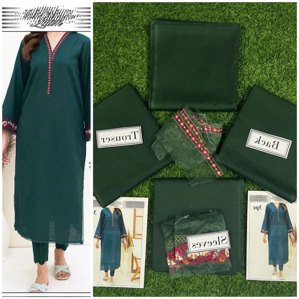 Top Quality 2 Pieces Unstitch Lawn Suit Fabric Lawn