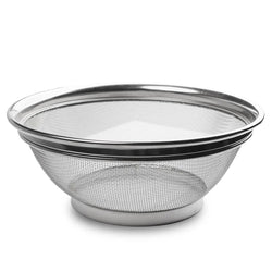 Good Quality Stainless Steel Basin Fruit Vegetable Basket Rice Sieve Wash Basin Colander Strainer - Medium