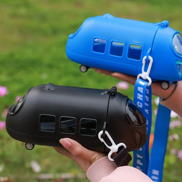 Train shape bottle